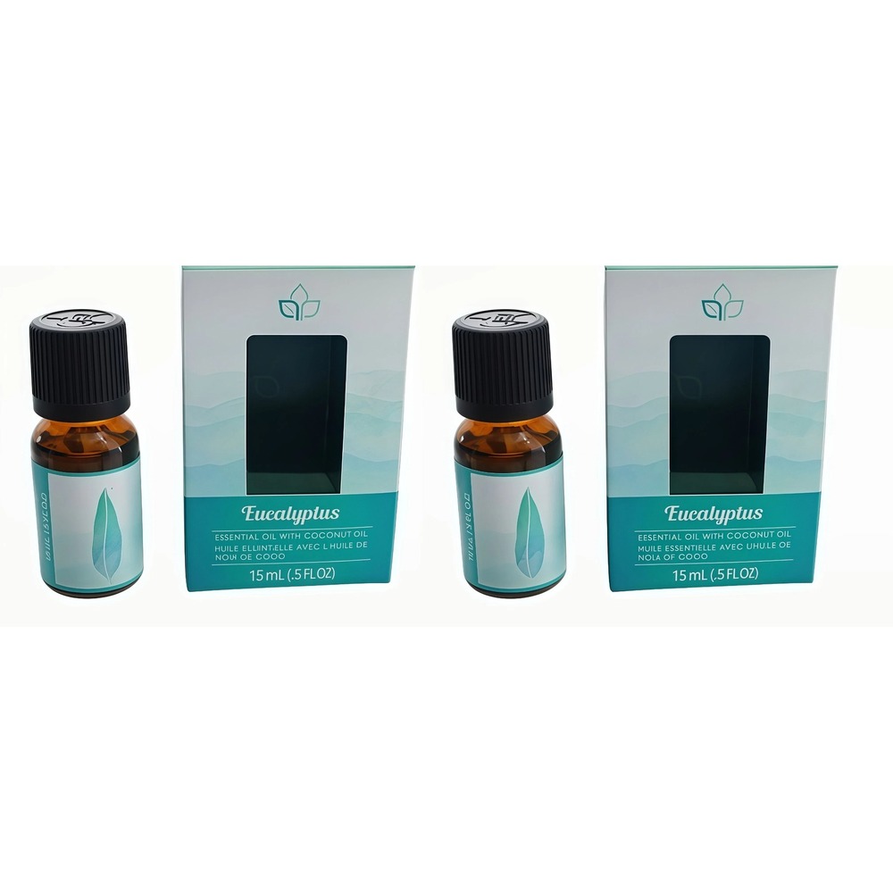 2 Pack Eucalyptus Essential Oil with Coconut Oil 15mL .5 fl oz‎